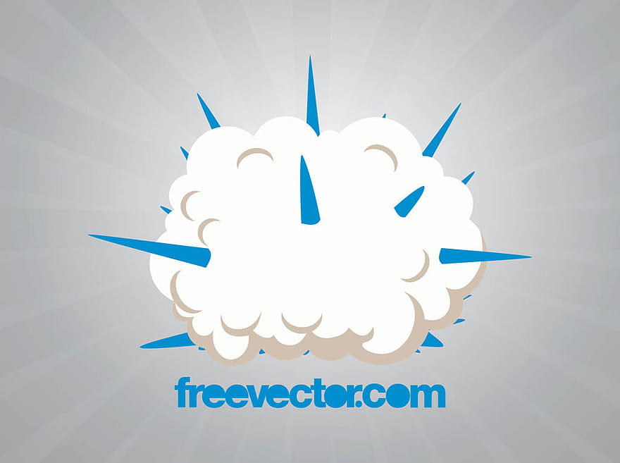 Explosion Cloud Vector ai