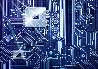 Abstract Circuit Board Background ai vector