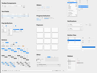 macOS UI Library sketch file sketch vector
