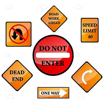 Road sign eps vector