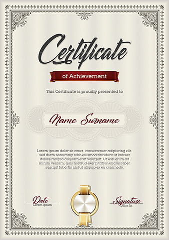 Certificate templete brown vector  eps