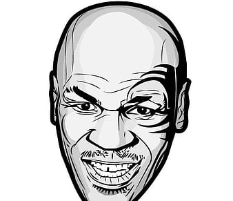 mike tyson portrait eps ai vector