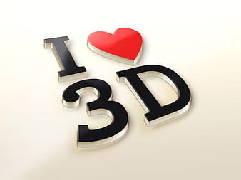 Eu amo o 3D Logo MockUp psd