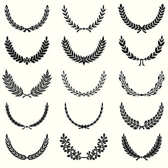 Laurel wreathes set eps vector