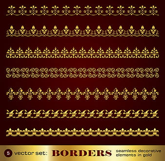 Borde dorado y elementos decorativos de esquina. ai