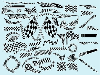 Racing Flags ai vector