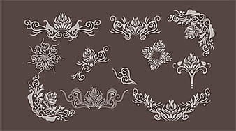 South Korea Background pattern vector material series ai
