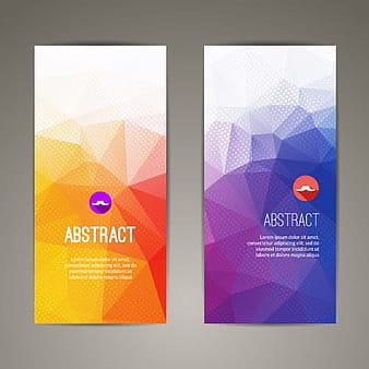 Vectores de portada de formas geometricas eps