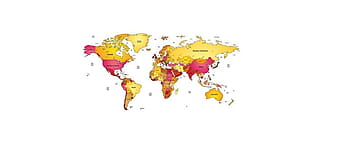 World Map Countries ai vector