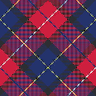 Blue tartan pixel fabric texture seamless pattern vector ai