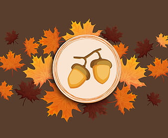 Acorn background vector illustration ai svg