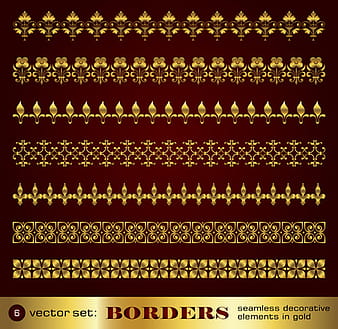 Borde dorado y elementos decorativos de esquina. ai