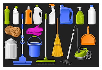 clean equipment icons eps vector