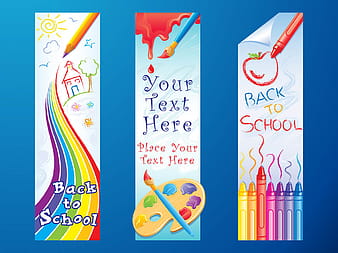 Back To School Banners ai vector