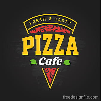 Pizza logo emblema vector  ai