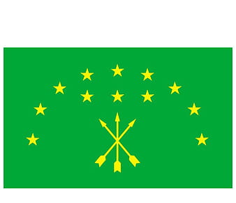 vector flag of adygea eps