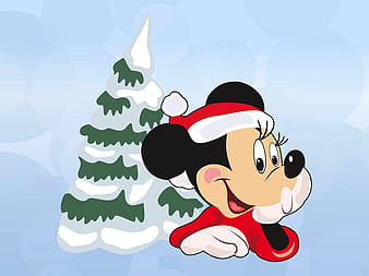 Minnie Mouse Christmas ai vector
