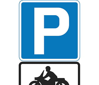 parking for motorcycles vector sign eps