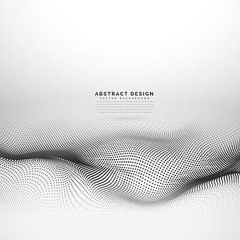 stylish wave mesh made with black dots particles eps vector