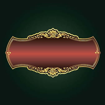 Vector decorativo de lujo marco dorado  eps