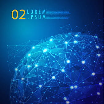 Blue style global network business background  eps ai vector