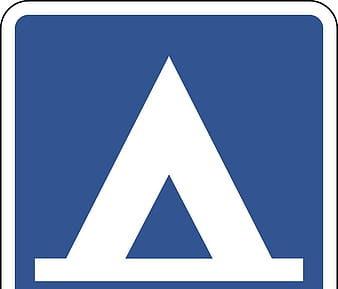 camping road sign eps vector