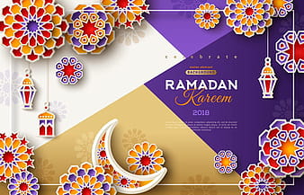 2018 Ramadan kareem festival vector material  eps
