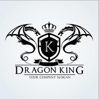 Dragon king logo vector eps