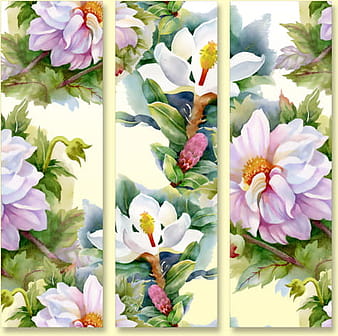 Beautiful flowers design banners vector set eps