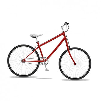 Red bike 3d eps vector