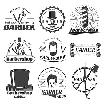 Barbershop label vector eps