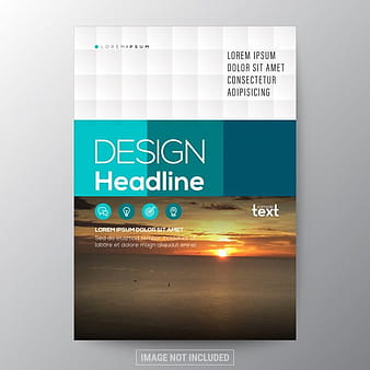 Modern business brochure eps vector