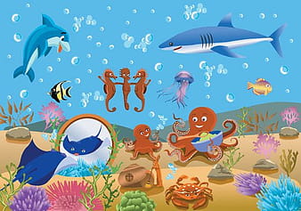 Vector Underwater World Fish Underwater cdr eps