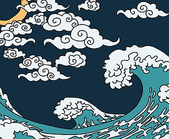 Vista japonesa nocturna svg ai