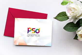 Invitation Card Mockup Free PSD psd vector