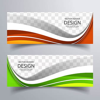 Modern colorful wavy banners eps vector