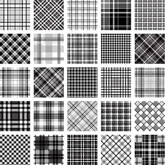 Plaid fabric patterns seamless vector eps