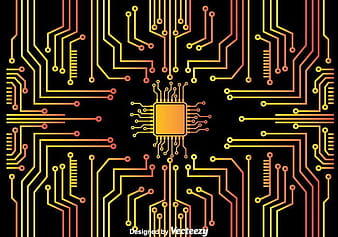 Microchip Background eps vector