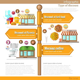 Guide road sign infographic material vector 11 eps