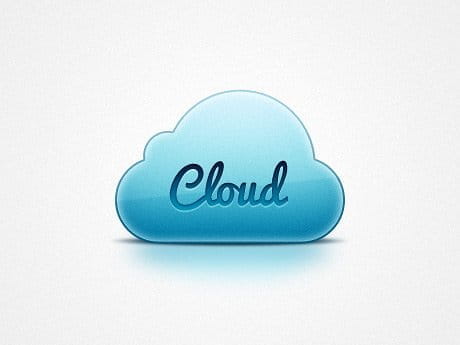 The Cloud psd vector
