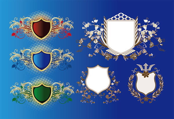 Shield pattern vector eps