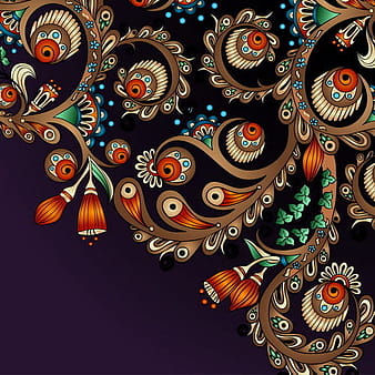 Vintage floral decorative vector background  eps