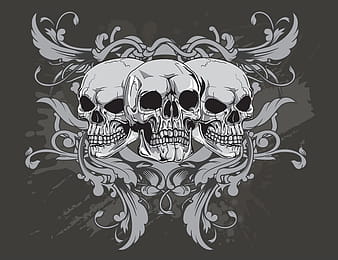 Diseño de camiseta con calaveras eps ai