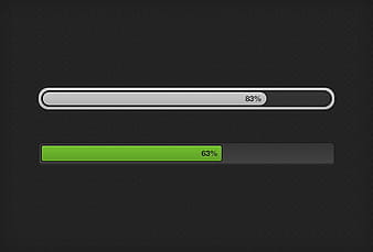 Progress Bars psd vector