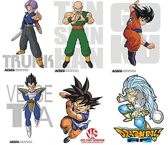 Some Dragon Ball characters cdr vector
