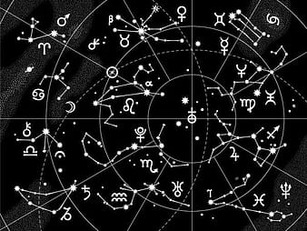 Cartoon 12 constellation pattern  - vector material eps