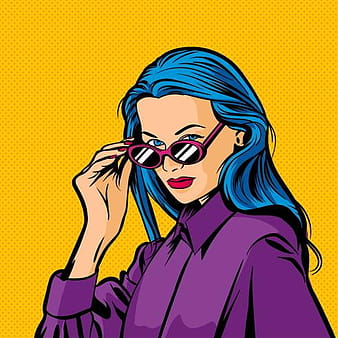 Woman Pop  Art Vector eps ai svg