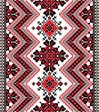 Ukrainian styles embroidery patterns vector set eps