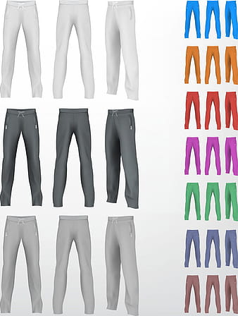 Sport sweatpants set vector eps ai