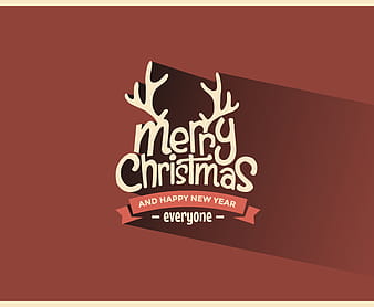 Merry Christmas Antler Vector svg eps